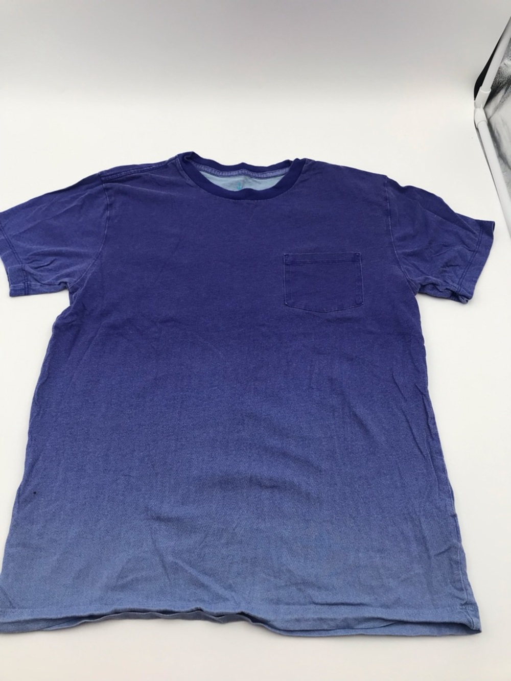 Young's Gradient Pocket Tee -  Gradient cobalt to light blue